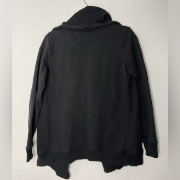 ATHLETA wrapper delight black cowlneck cardigan - Picture 10 of 12